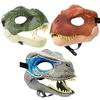 Cosplay Props Dinosaur Headgear Moving Jaw Dragon Headwear Lifelike Raptor Dino Mask  Gifts