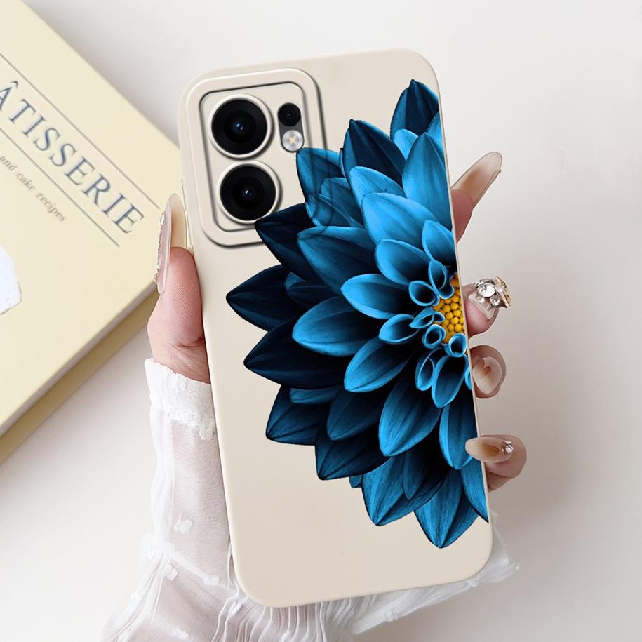 For Oppo Reno13 F 5G Case New Fashion Flower Silicone Soft Bumper Cases For Oppo Reno13F 4G Protection Cover Reno 13F 13FS Coque