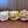 Korilakkuma Donut Plush Doll Keychain Kawaii Rilakkuma Cute Dessert Series Kiiroitori Little Chick Creative Stuffed Toy Pendant