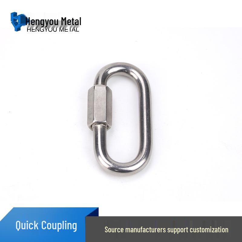 304 Stainless Steel Quick Link Carabiner Ring M3.5-M12