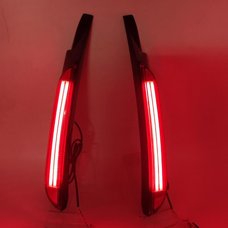 1 Pair For Toyota Fortuner 2015 2016 2017 2018   LED Rear Fog Lamp Bumper Light Auto Brake Light Turn Signal Reflector