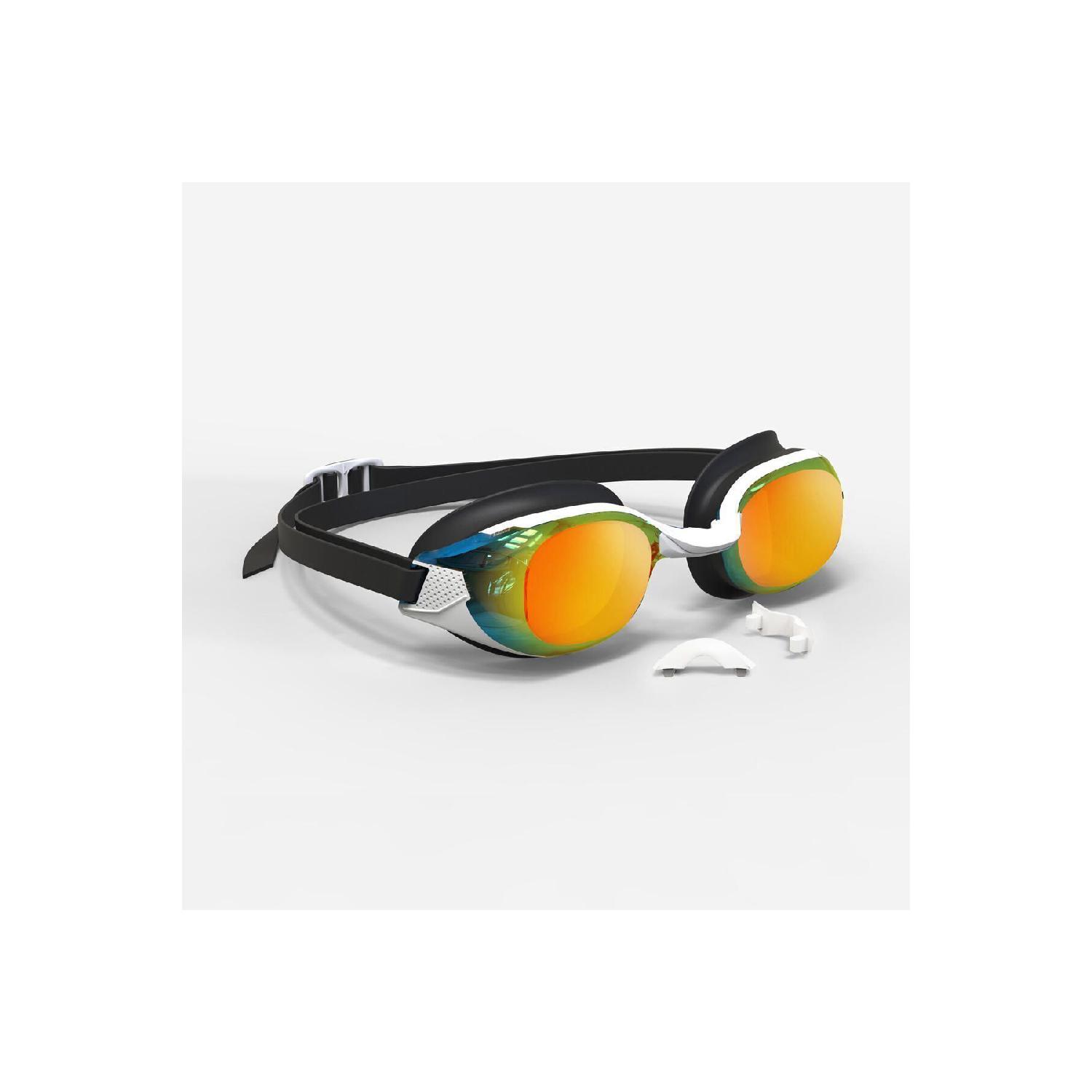 

Очки для плавания — стандартный размер — черные/оранжевые — зеркальные линзы — Bfit чёрный