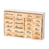1 Box of Decorative Patterned Wooden Stamps for Crafts