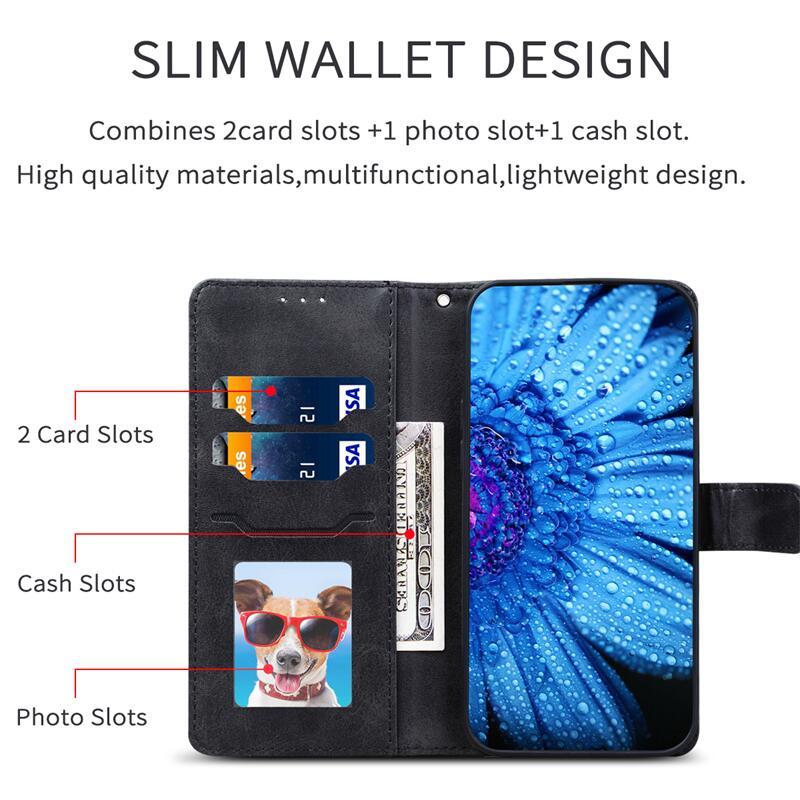 For iPhone 16e Case Leather Flip Wallet Cover For iPhone 16E Case Stand Book Fundas For iPhone 16e 16 e Phone Case Coque Etui