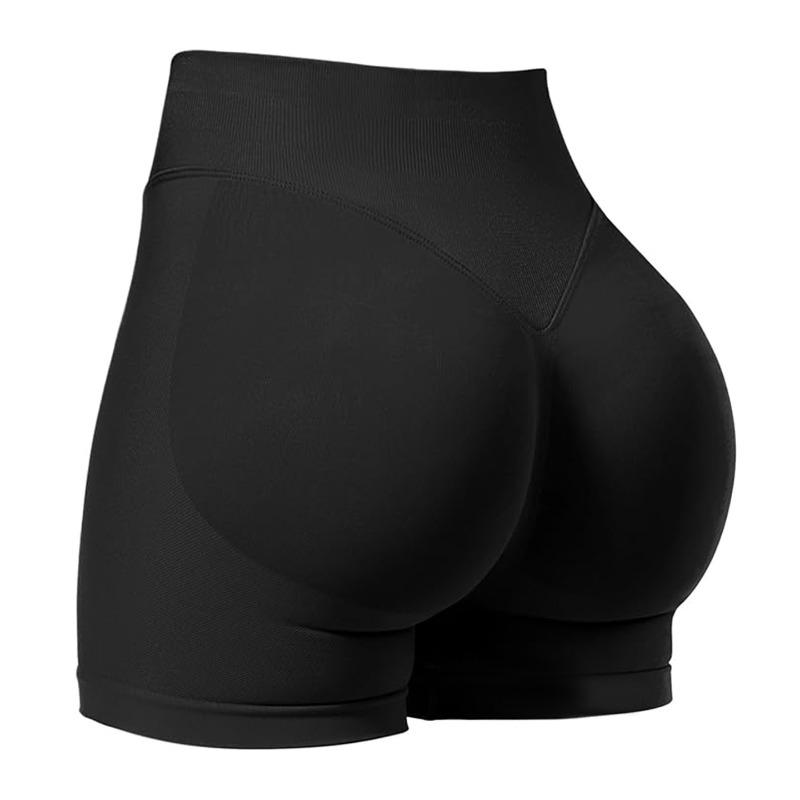 Women's High-Waisted Yoga Shorts Quick-Dry Seamless Workout Running Fitness Elastic Butt-Lifting Stretchy Gym Activewear All-Season Sports Apparel