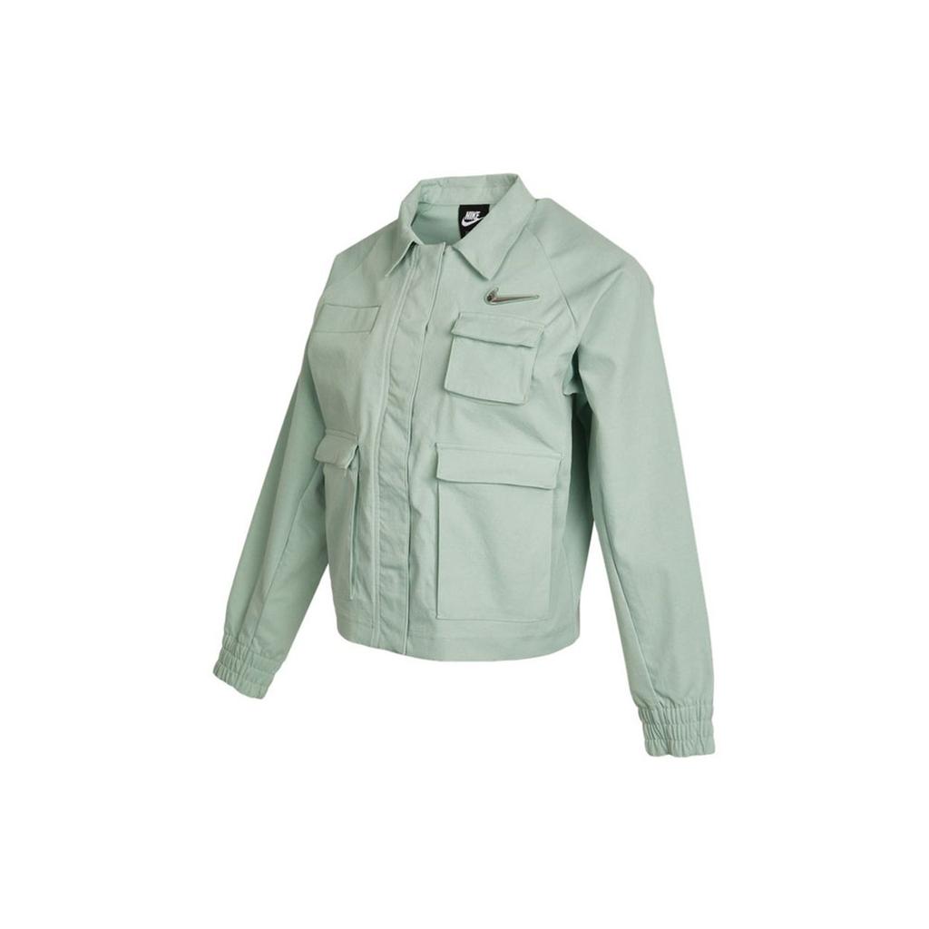 Nike Sportswear Swoosh Outdoor Casual Multi-Pocket Woven Jacket Women Jacket Light-Green CZ8900-006