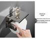 Stainless Steel Multifunctional Mobile Phone and Toilet Paper Holder