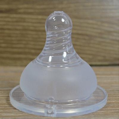 Biberon in Silicone a Collo Largo per Neonati, Tettarelle Morbide con Foro a Croce