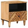 Stolik nocny Brązowy 50 x 33 x 60 cm Lity Drewno Mango