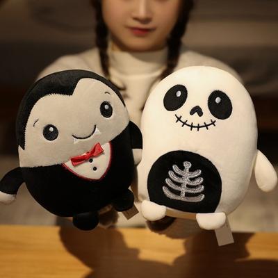 Funny Halloween Stuffed Toy Pumpkin Bat Doll Skull Monsters Zombie Cartoon Horror Plush Toy