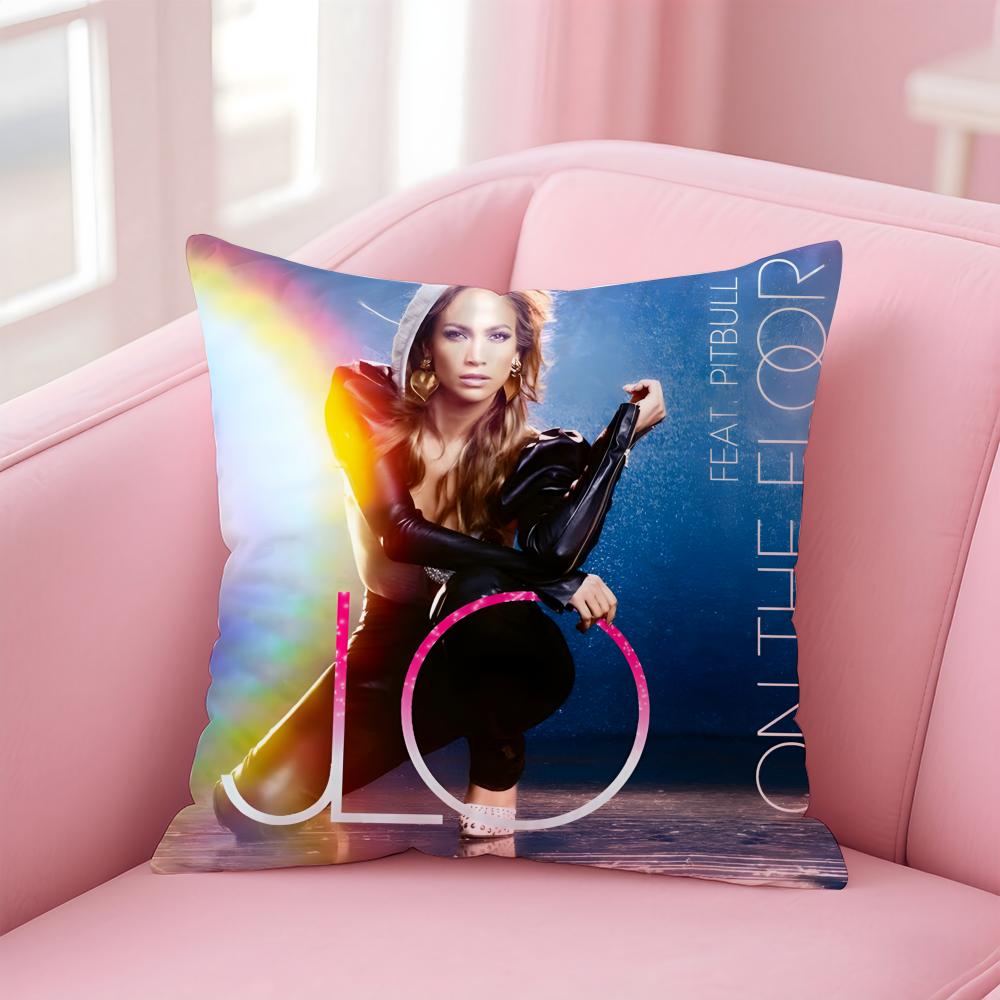 Jennifer L-Lopez Singer Cushion Cover Comfortable Reversible Pillow Cover Ideal For Car Sofa Bedroom & Beyond