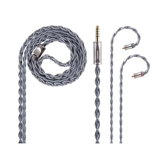 NICEHCK 1950saga Earphone Re-Cable MMCX 4.4mm Balanced Ultra High Purity Pressed Single Crystal Copper OCC Earphone Upgrade Cable Replacement
