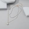 Women's Necklace Simple Style Double-deck Elegant Small Pearl Necklace