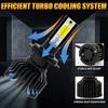 Car Headlights 2Pcs Car LED Headlight Bulbs LED Driving Lamp All-in-one Conversion Kit H7 40W IP67 Waterproof