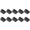 10Pcs Durable M6 M8 M10 M12 T Slot Nuts Carbon Steel Black Oxide Finish Tapped Through Slot Nuts Furniture Nuts