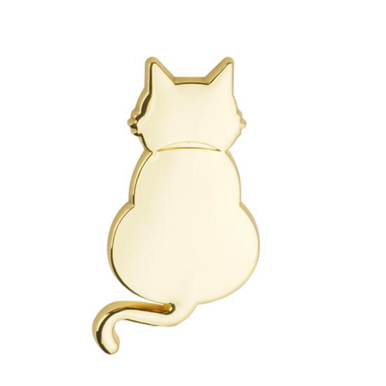 Car Decal Metal Cat 3D Animal Emblem for Scratch Hiding Chrome Finish Zinc Alloy Sticker for Body And Trunk Weatherproof Outdoor Use