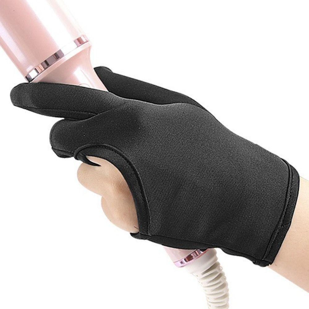 3 Finger Curling Wand Glove Anti-scalding Barber Hair Styling Tools Heat Resistant Gloves  for Home
