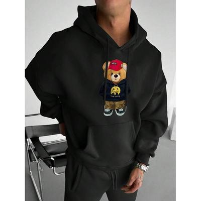 Fleece Lined & Windproof, Men's Hooded Sweatshirt, Perfect for Cold Winter Commutes & Ski Trips