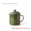 Old-fashioned Enamel Mug with Lid