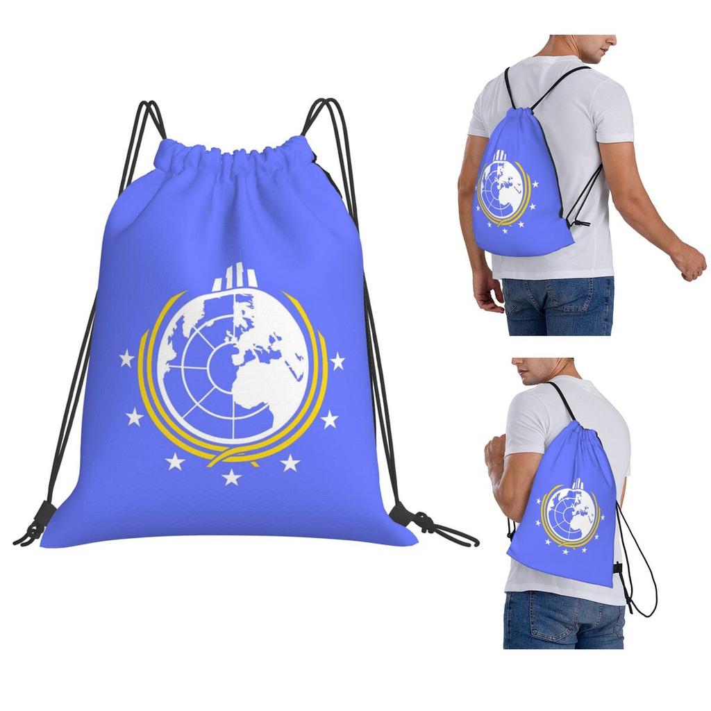 Into Hell Liberty Diving Earth For Super Backpacks Casual Drawstring Bags Sports Bag Book Bags for Man Woman School