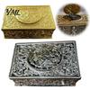 Exquisite Desktop Focal Point Automatic Pop Up Bird Music Box with Mechanical Singing Bird, Vintage Gold Alloy Sturdy Decorative Jewelry Featuring