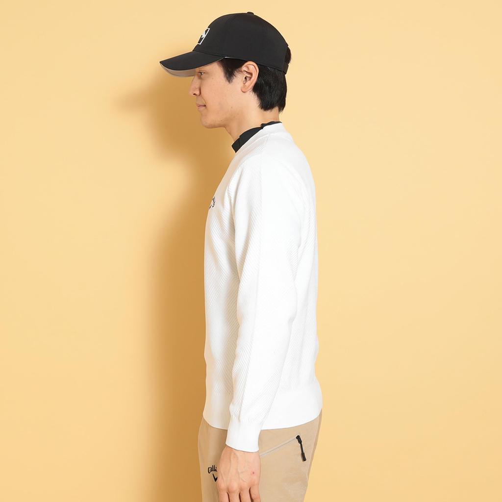 Crew Neck Knit Point Golf C25118100 M [Callaway] Men's (One Logo) / / 1030_White