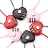 Security Tool Heart Style Love Password Lock 3 Digit Password Password Code Padlock Combination Lock Schoolbag