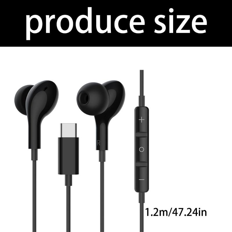Écouteurs Type C Dotés d'Écouteurs USB C Ergonomiques et d'un Câble de 120 cm pour une Expérience Musicale Immersive