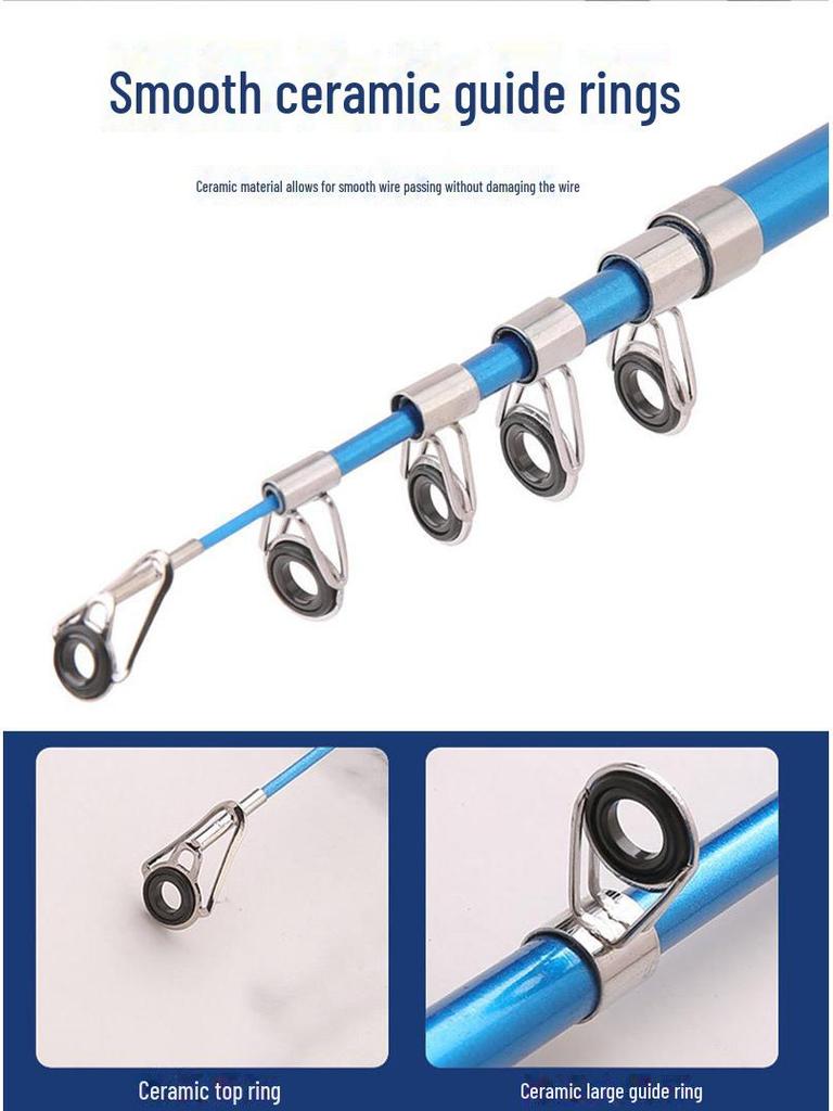 Telescopic Portable Mini Fishing Rod - Short Ul Sea Fishing Gun Handle