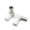 90° TV Cable RF Connector - 9.5mm Solder-Free Antenna Male Plug