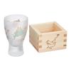 ADERIA Premium Nippon Taste Sake Glass Lucky Animals Bat Masu Sake Glass 100ml Made in Japan Gift Bo
