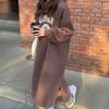 Women's Fashion Fall Winter Long Sleeve Hooded Loose Waistline Casual Dresses