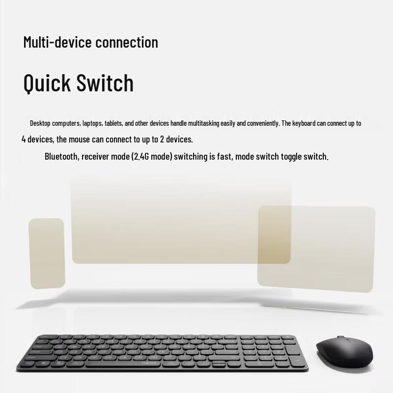 Rapoo 9300S 99-Key Multi-Mode Wireless Keyboard & Mouse Combo
