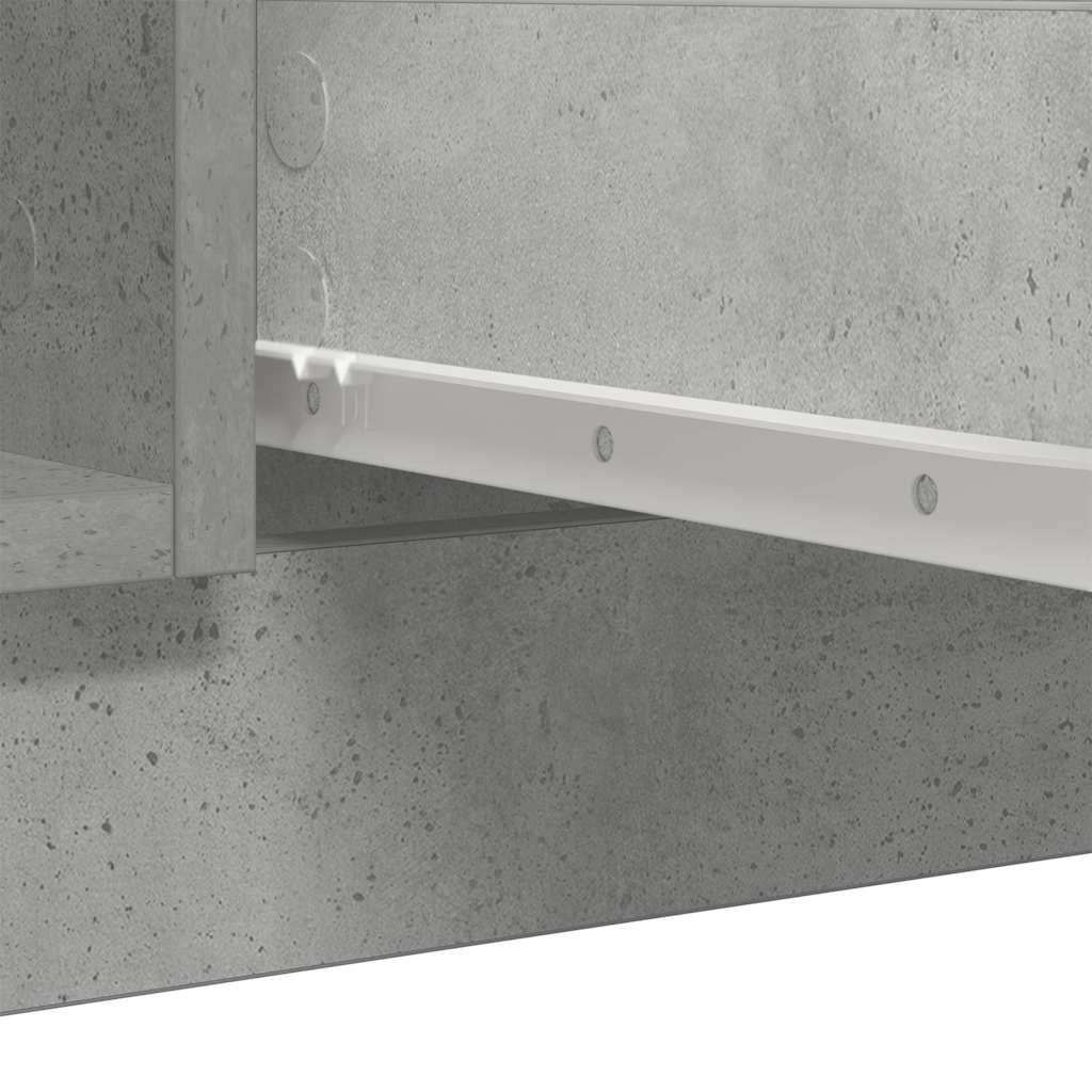 Sideboard with Drawers Concrete Grey 100.5 x 35 x 76 cm Engineered Wood