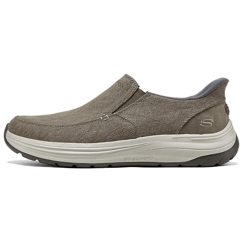 Skechers Slip-Ons Comfortable Versatile Durable Low-Top Casual Shoes Men sneakers Gray 205356-TPE 39.5