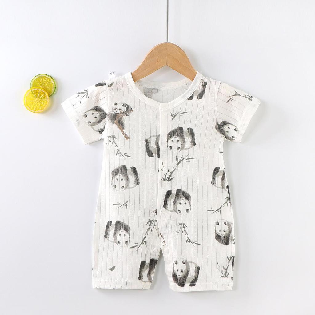 Cotton Jacquard Baby Romper for 0-1 Year - Summer Style