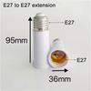 1/6/15/30/60 Stück E14 E27 B22 GU10 G9 Lampenfassung Adapter, Weiße Kunststoff-Lampenbasis-Verlängerungs-Konverter. E12 E26 Lampenfassung