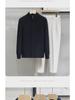 American Autumn/Winter Solid Color Zippered Knit Cardigan: Trendy Korean-Style Men's Outerwear