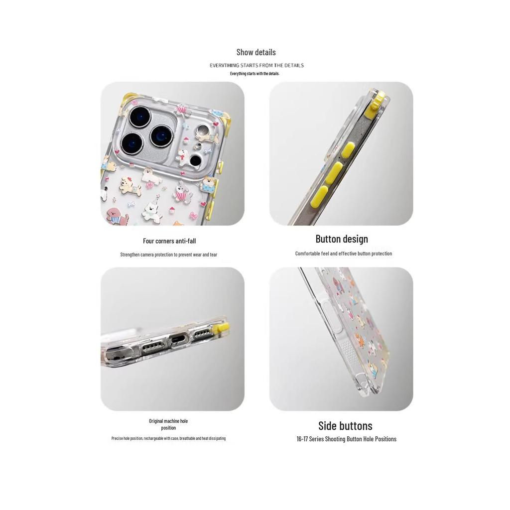 Cute Cartoon Dog Phone Case for iPhone 7 Pro Max & iPhone 6 Pro