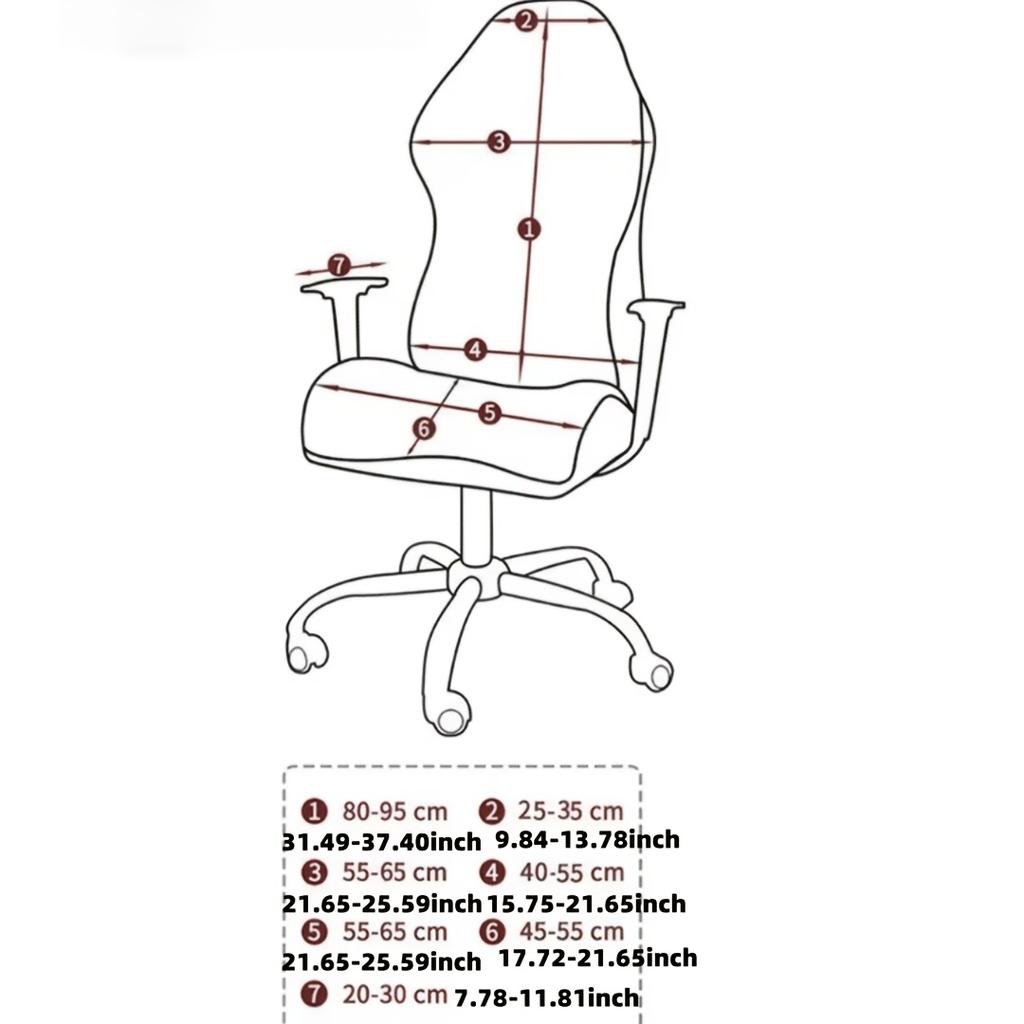 4pcs/1set Spandex Gaming Chair Covers Stretch Office Chair Cover For Computer Chair Covers Customize Chair Cover For Armchair Se