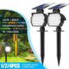 Solar Spotlights Outdoor 23LEDS Solar Landscape Lights Adjustable Waterproof Solar Wall Spotlights Light Lawn Tree Patio Yard Wa