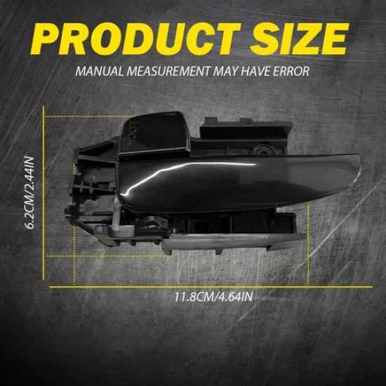 Front Black Interior ide Door Handle Driver Left LH for 01-06 Elantra