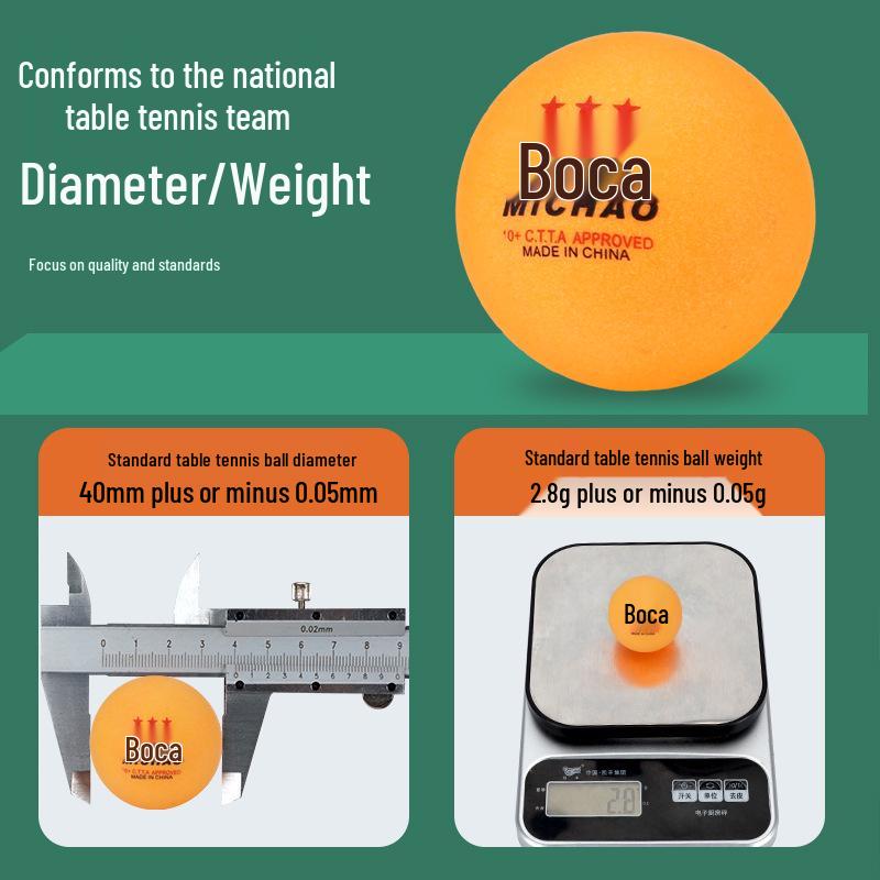 High-Elasticity Durable ABS Three-Star Table Tennis Balls for Training - Yellow & White Outdoor Ping Pong