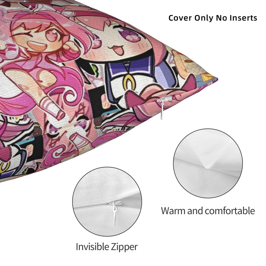 Weiche Umamusume Pretty Derby Haru Urara Kissenbezug Stoff Kissenhülle Deko Kissenbezug Hülle Zuhause Reißverschluss