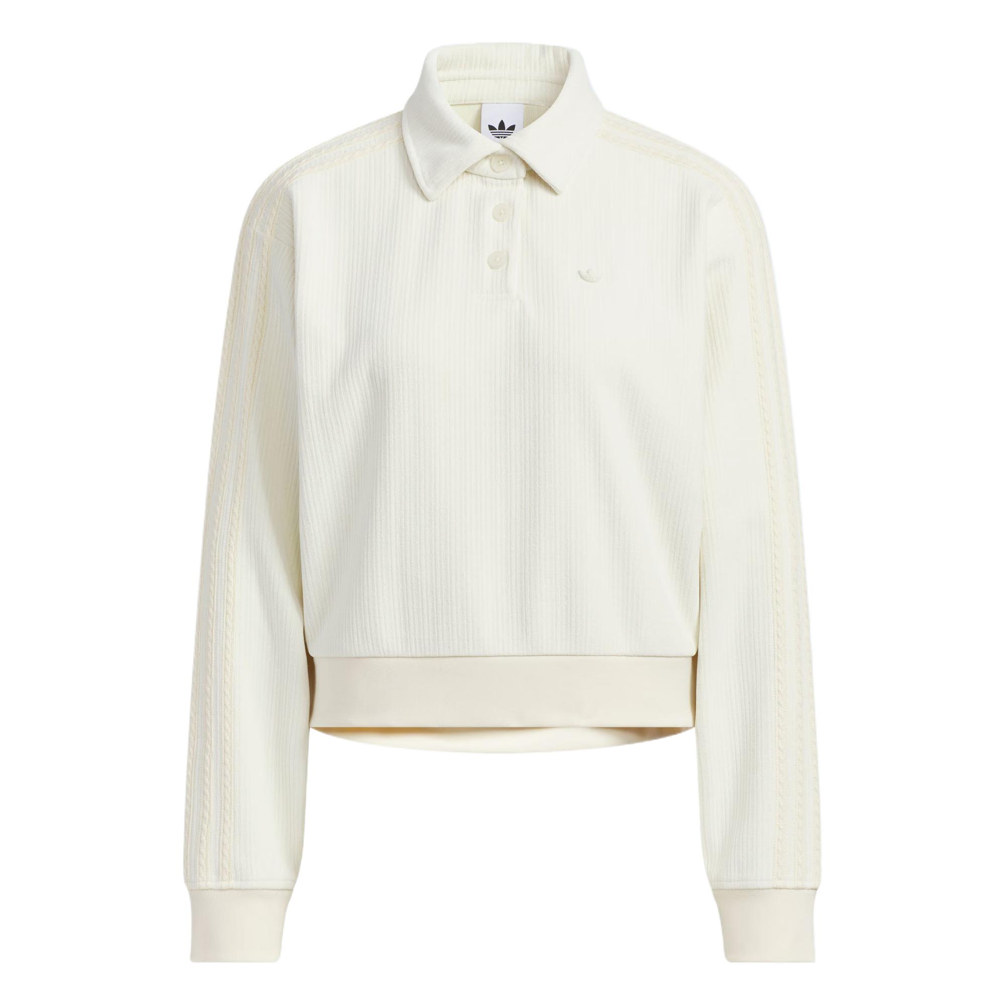 

Adidas Originals Chenille Comfortable Loose Polo Shirt Women tops KS5982 XS