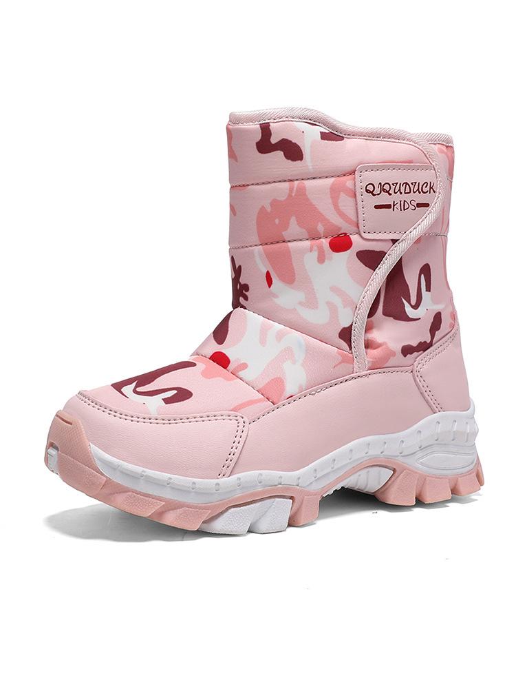 Botas de Neve de Inverno para Crianças até Meio da Panturrilha - Peludas, Quentes e Casuais para Meninos e Meninas