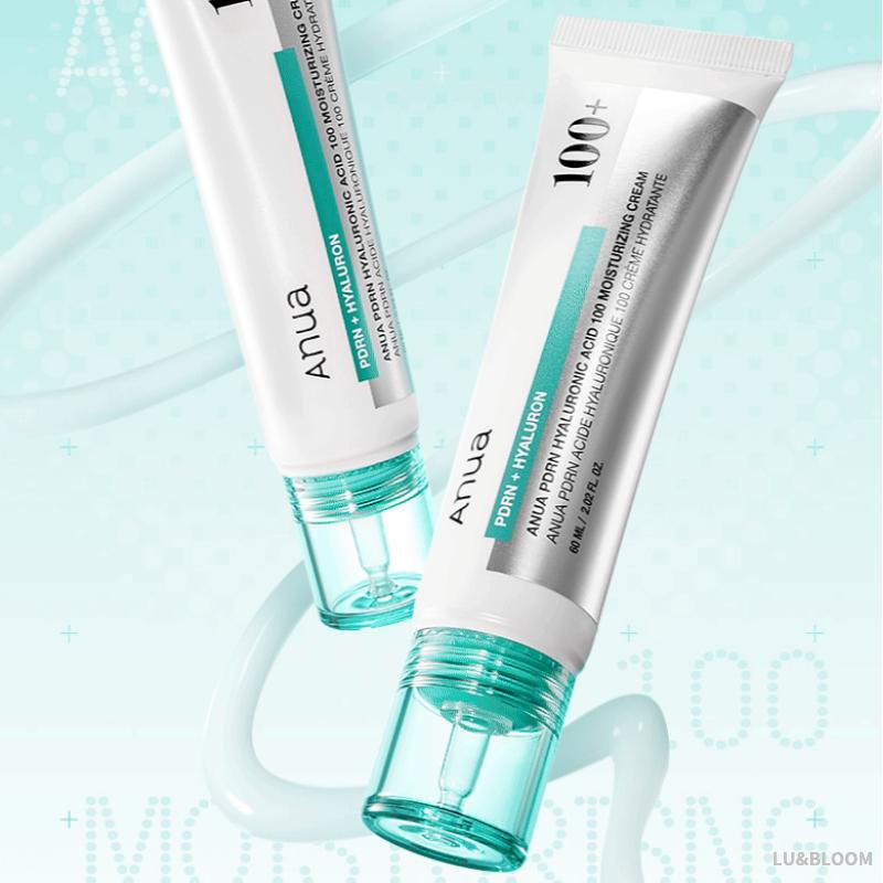 Anua PDRN Hyaluronate Ampoule & Cream Set (Ample 30ml + Cream 60ml) (+Free gift)