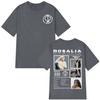 Rosalía LUX Album Tour 2026 Stampa T-Shirt Unisex Girocollo Unisex 100% Cotone Manica Corta Y2k Oversize Tee Regali per Fan Merchandising Concerto