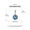 copper Blue Christmas Reindeer Pendant Winter Scene Charm Compatible With Authentic Charm Bracelets Women Do It Yourself Jewellery Gift