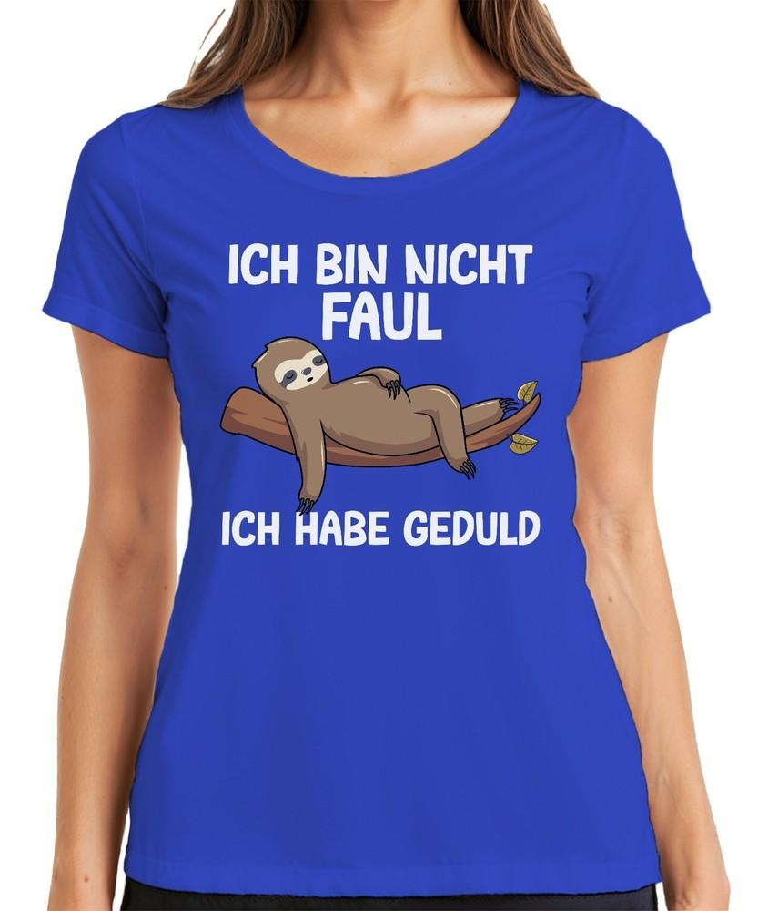 Not Lazy I Have Patience Sloth Gift Idea Funny Saying Ladies Tshirt